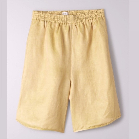 Aritzia Le Fou Wilfred High Rise Linen Blend Funk Shorts - Picture 4 of 9